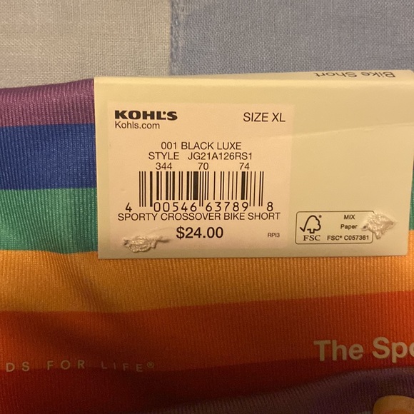 So rainbow bike short - Picture 2 of 3